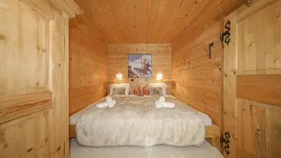 Ein Bett oder Betten in einem Zimmer der Unterkunft Apartment Stockerdörfl Natur & Ruhe in Kitzbühel