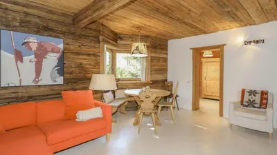 Ein Sitzbereich in der Unterkunft Apartment Stockerdörfl Natur & Ruhe in Kitzbühel