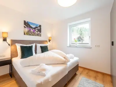 Ein Bett oder Betten in einem Zimmer der Unterkunft Apartment in Uderns near Spieljoch Ski