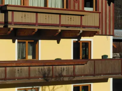 Ein Balkon oder eine Terrasse in der Unterkunft Ferienwohnung Habel