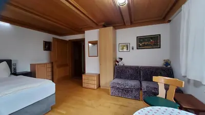 Ein Sitzbereich in der Unterkunft Ferienwohnung Habel