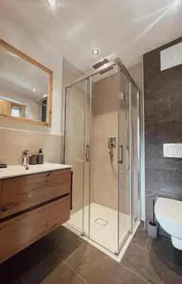 Ein Badezimmer in der Unterkunft Apartment Goldene Mitte