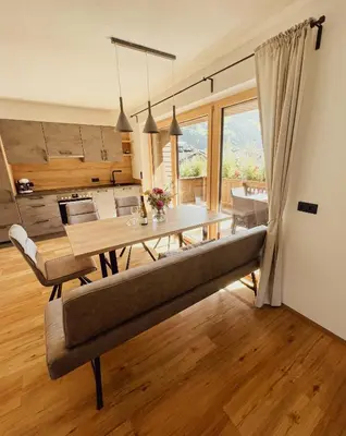Küche/Küchenzeile in der Unterkunft Apartment Goldene Mitte