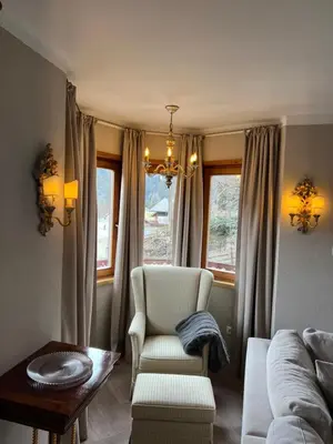Ein Sitzbereich in der Unterkunft Ferienapartment Residenz 