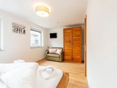 Ein Bett oder Betten in einem Zimmer der Unterkunft Apartment in Uderns near Spieljoch Ski