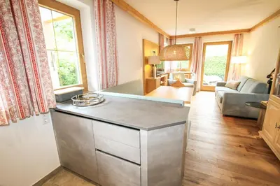 Ein Sitzbereich in der Unterkunft Ferienwohnung 77 - Top 36