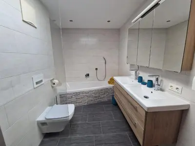Ein Badezimmer in der Unterkunft Ferienwohnung HELISA