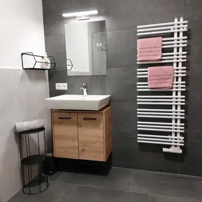 Ein Badezimmer in der Unterkunft Apart Timeout