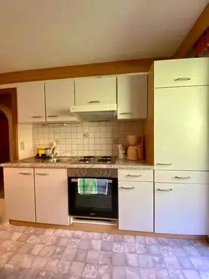 Küche/Küchenzeile in der Unterkunft Appartements Hollaus