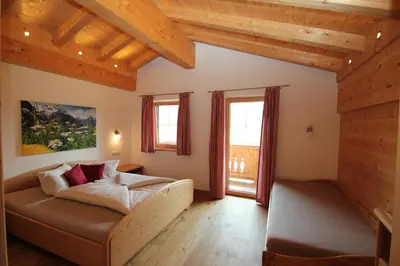 Ein Bett oder Betten in einem Zimmer der Unterkunft Schwoicherbauer