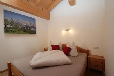 Ein Bett oder Betten in einem Zimmer der Unterkunft Schwoicherbauer