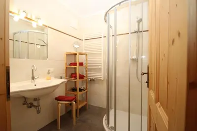 Ein Badezimmer in der Unterkunft Schwoicherbauer