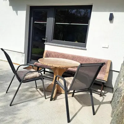 Ein Sitzbereich in der Unterkunft Apart Sunny Side