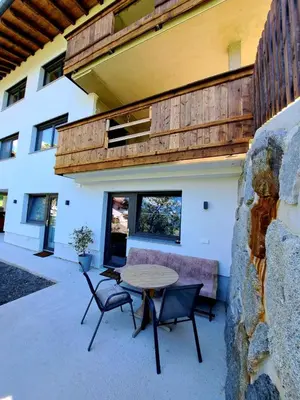 Ein Balkon oder eine Terrasse in der Unterkunft Apart Sunny Side