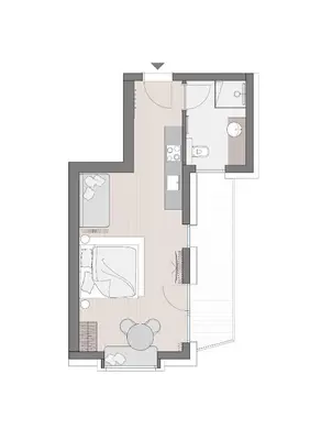 Grundriss der Unterkunft Zellrooms