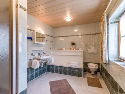 Ein Badezimmer in der Unterkunft Hofbauer