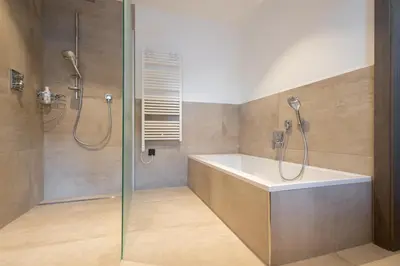 Ein Badezimmer in der Unterkunft Penthouse Julia nähe Badesee mit Infrarotsauna -Zell am See Kaprun