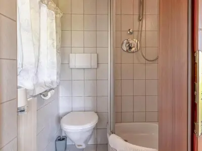 Ein Badezimmer in der Unterkunft Platzhirsch