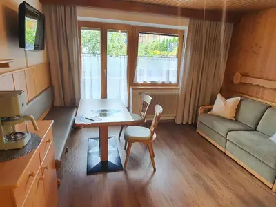 Ein Sitzbereich in der Unterkunft Haus Elisabeth Sporer