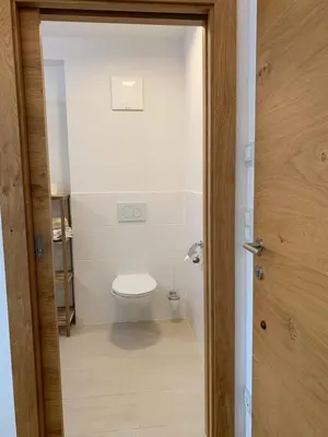 Ein Badezimmer in der Unterkunft Apartment Oberguggenhausen