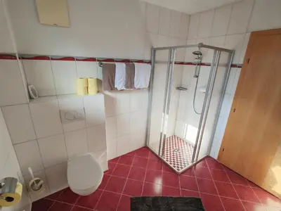 Ein Badezimmer in der Unterkunft Oberstockachhof