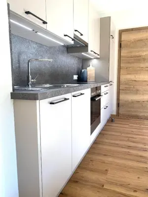 Küche/Küchenzeile in der Unterkunft Apartment Bergfieber