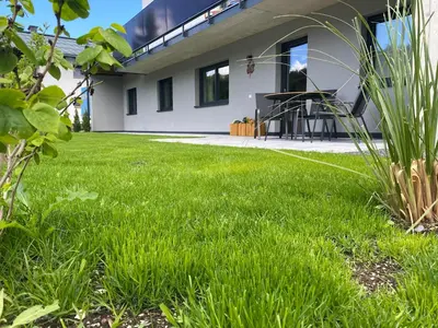 Ein Garten an der Unterkunft Apartment Bergfieber
