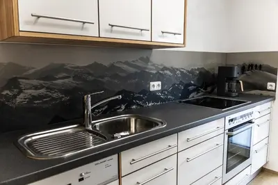 Küche/Küchenzeile in der Unterkunft Appartement Monika