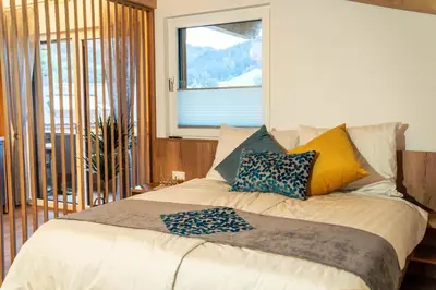 Ein Bett oder Betten in einem Zimmer der Unterkunft Haus Gschösser