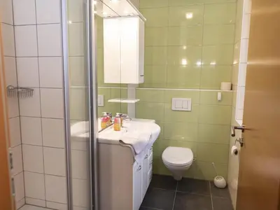 Ein Badezimmer in der Unterkunft Ferienhaus Gartentraum 2