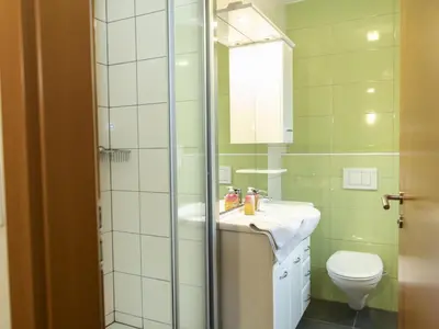 Ein Badezimmer in der Unterkunft Ferienhaus Gartentraum 1