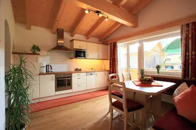 Küche/Küchenzeile in der Unterkunft Appartements Hinterlechnerhof