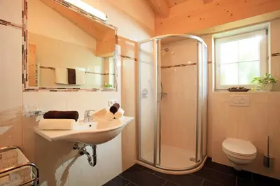 Ein Badezimmer in der Unterkunft Appartements Hinterlechnerhof
