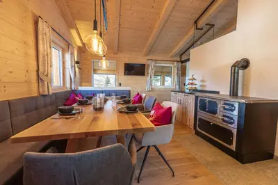 Küche/Küchenzeile in der Unterkunft Grubi´s Chalet Alm