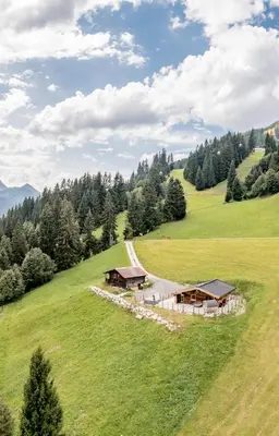 Naturlandschaft in der Nähe des Chalets