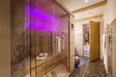 Ein Badezimmer in der Unterkunft Das Bergjuwel
