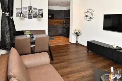 TV/Unterhaltungsangebot in der Unterkunft Appartement Edelschwarz