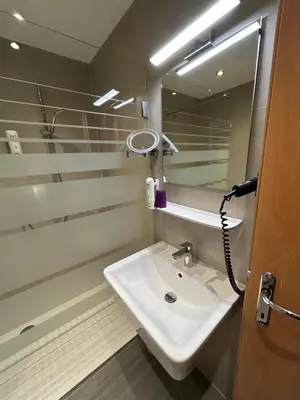 Ein Badezimmer in der Unterkunft Gasthof Wildschönauer Bahnhof