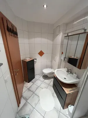 Ein Badezimmer in der Unterkunft Ferienwohnung Victoria