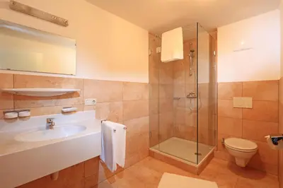 Ein Badezimmer in der Unterkunft Residenz Scherrhof
