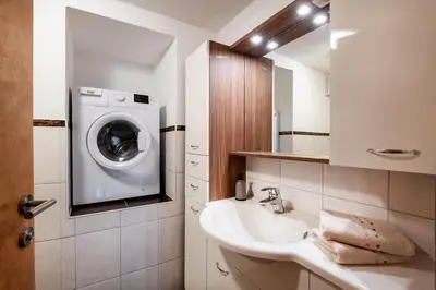 Ein Badezimmer in der Unterkunft Haus Gaberhel