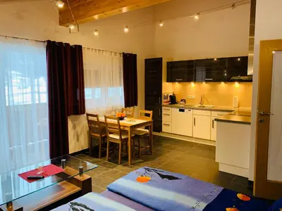 Küche/Küchenzeile in der Unterkunft Appartement inkl Gästekarte