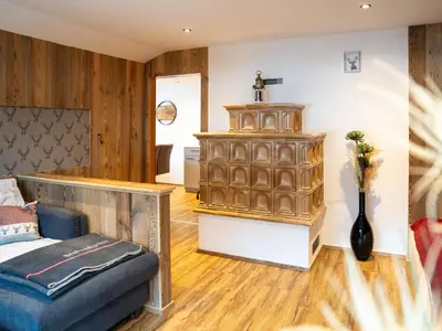 Ein Sitzbereich in der Unterkunft Apartment in Sulzau near Wildkogel Ski Arena