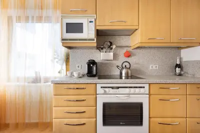 Küche/Küchenzeile in der Unterkunft Ferienwohnung Bonny