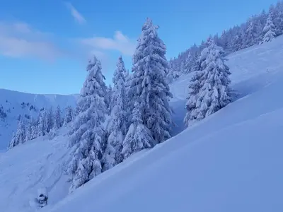 Landhaus Oberstockach im Winter
