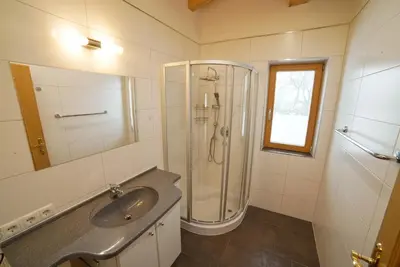 Ein Badezimmer in der Unterkunft Landhaus Oberstockach