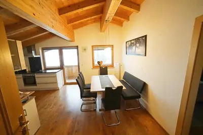 Ein Sitzbereich in der Unterkunft Landhaus Oberstockach