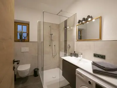 Ein Badezimmer in der Unterkunft Appartement Stallfeldhof