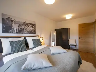 Ein Bett oder Betten in einem Zimmer der Unterkunft Appartement Stallfeldhof