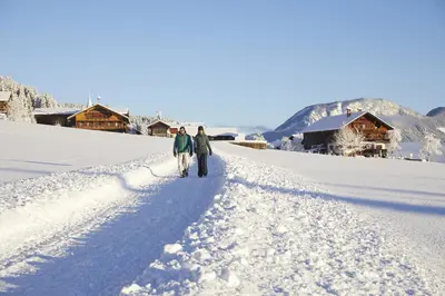 Bergblick im Winter